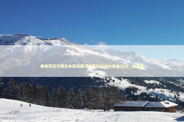 春晚顶流引爆资本新局银河通用松延动力吸金35亿_叙事型 新闻