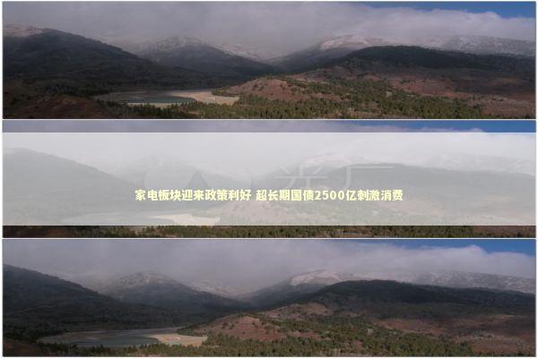 家电板块迎来政策利好 超长期国债2500亿刺激消费