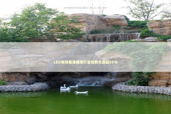 LED板块集体爆发行业指数大涨超10% LED板块集体爆发行业指数大涨超10% 新闻