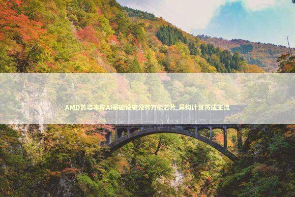 AMD苏姿丰称AI基础设施没有万能芯片 异构计算将成主流