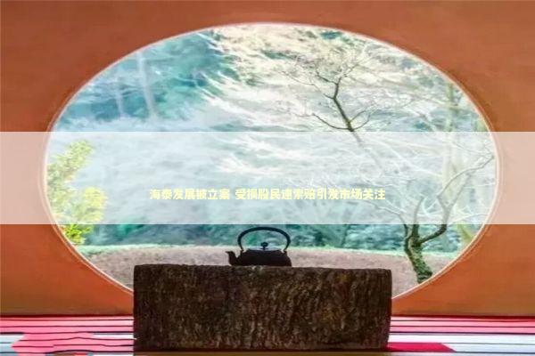 海泰发展被立案 受损股民速索赔引发市场关注 新闻