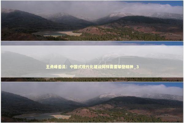 王勇峰委员：中国式现代化建设同样需要攀登精神_3 新闻