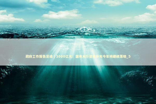 政府工作报告深读｜3000亿元！国有大行资本补充今年将继续落地_5